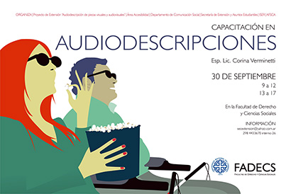 SE DICTARÁ UN CURSO EN AUDIODESCRIPCIONES EN LA FADECS